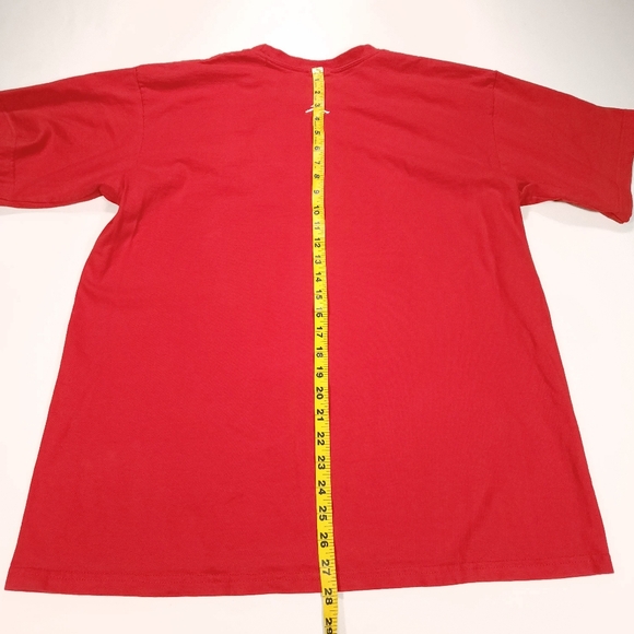 Vtg Air Jordan III 3 Spike Lee Mars Blackmon Graphic Tee Red Mens XL Small Hole - Picture 13 of 14